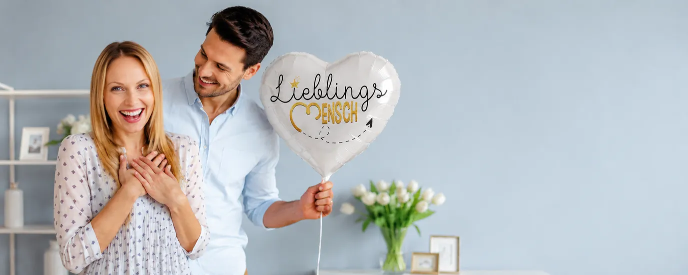 Deine einzigartige Ballon Nachricht mit Überraschungsgarantie