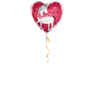 Einhorn Geburtstag Ballon - 43cm