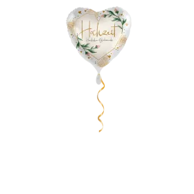 Hochzeit herzlichen Glückwunsch Ballon - 43cm