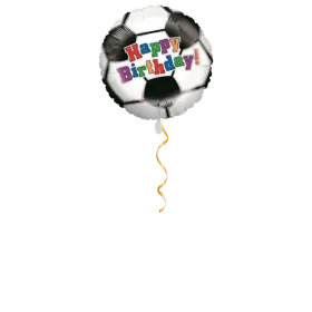 Happy Birthday Fussball Ballon - 46cm
