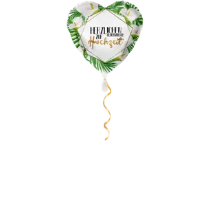 Herzlichen Glückwunsch zur Hochzeit Ballon - 43cm