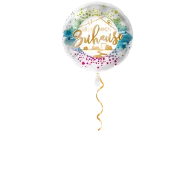 Willkommen Zuhause farbig Ballon - 43 cm