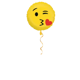 Kuss Smiley Ballon - 46cm