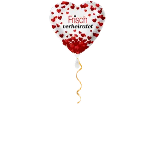 Frisch verheiratet Herz Ballon - 43cm