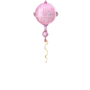 Babyrassel Rosa Ballon - 60 cm