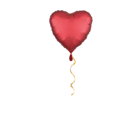 Herz rot klein Ballon - 43cm
