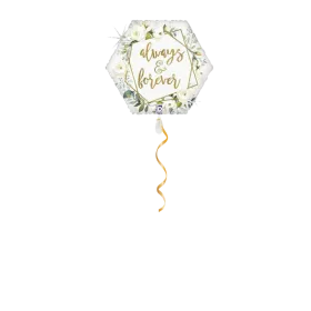 Always & forever Blumen Ballon - 46cm