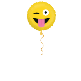 Zwinker Smiley Ballon - 46cm