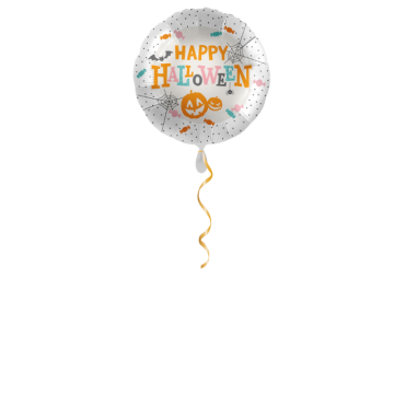 Happy Halloween farbig Ballon - 43cm