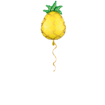 Ananas gold/grün Ballon - 50cm