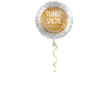 Runde Sache Happy Birthday Ballon - 43cm