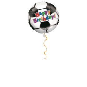 Happy Birthday Fussball Ballon - 46cm