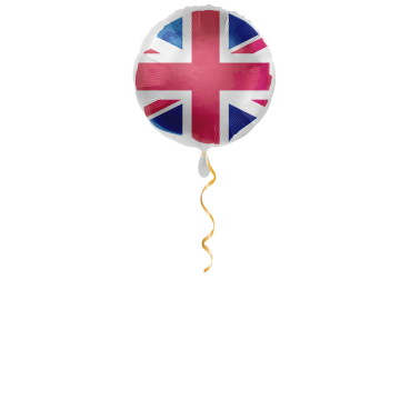Grossbritannien Flagge Ballon - 43cm