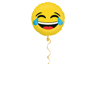 Smiley am lachen Ballon - 43cm