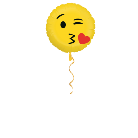Kuss Smiley Ballon - 46cm