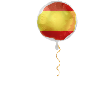 Spanien Flagge Ballon - 43cm