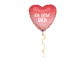 Ich liebe Dich rosa Ballon - 46cm