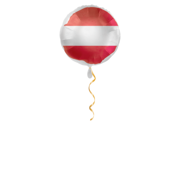 Österreich Flagge Ballon - 43cm