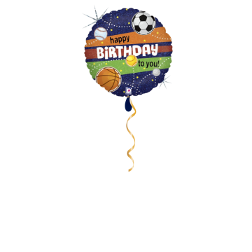 Happy Birthday Sport Ballon - 46cm