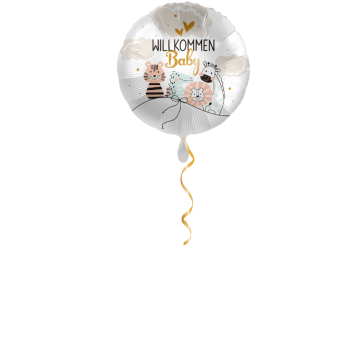 Willkommen Baby Tiere Ballon - 43cm
