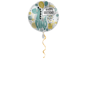 Happy Birthday Dino Ballon - 43cm