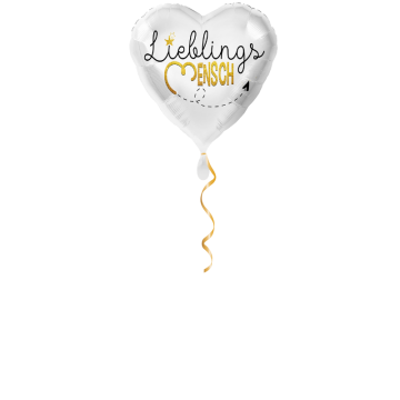 Lieblingsmensch weiss Ballon - 43cm