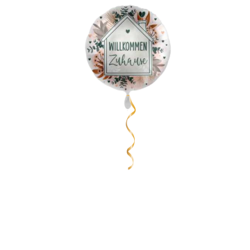 Willkommen Zuhause Ballon - 43cm