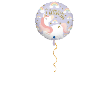 Alles Gute zum Geburtstag Einhorn Ballon - 46cm