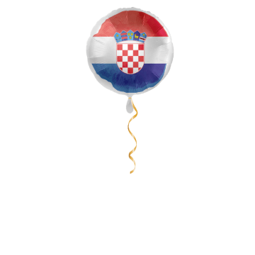 Kroatien Flagge Ballon - 43cm