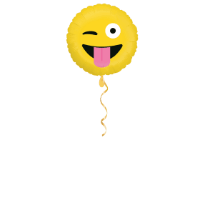 Zwinker Smiley Ballon - 46cm