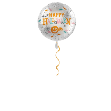 Happy Halloween farbig Ballon - 43cm