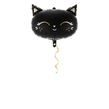 Katze schwarz Ballon - 48cm