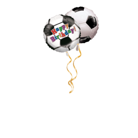 Happy Birthday Fussball Ballon-Set