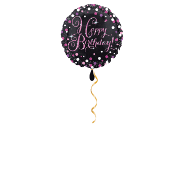 Happy Birthday Glamour Ballon - 43cm