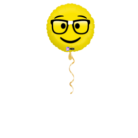 Nerd Smiley Ballon - 46cm