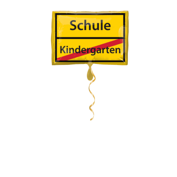 Schulanfang Schild Ballon - 50cm