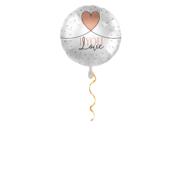 I love you rund Ballon - 43cm