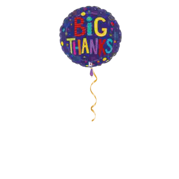 Big Thanks Ballon - 46 cm