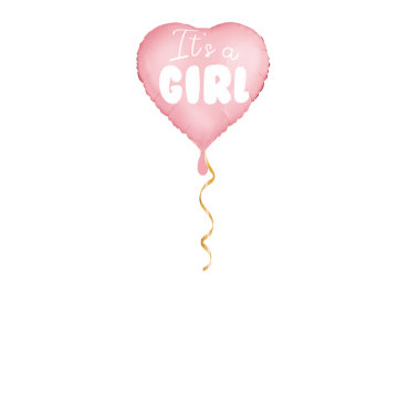 Herz It's a Girl Ballon - 43cm