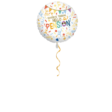 Goodbye tension hello Pension Ballon - 46cm