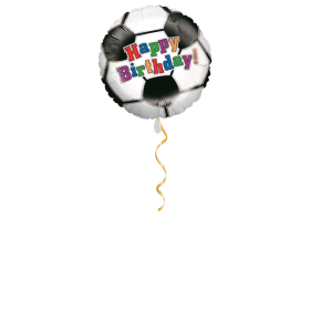 Happy Birthday Fussball Ballon - 46cm