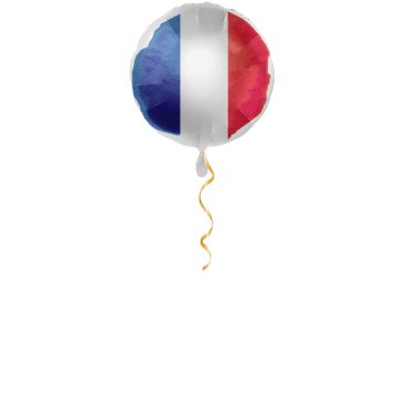 Frankreich Flagge Ballon - 43cm