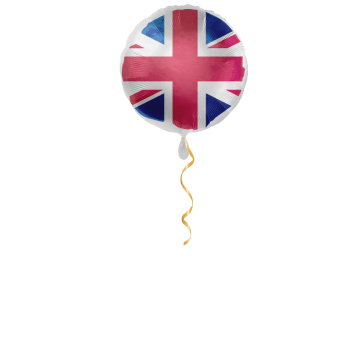 Grossbritannien Flagge Ballon - 43cm