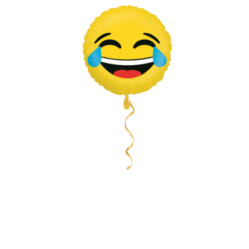 Smiley am lachen Ballon - 43cm