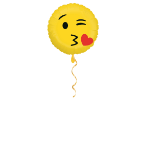 Kuss Smiley Ballon - 46cm