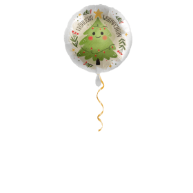 Fröhliche Weihnachten Baum Ballon - 43cm