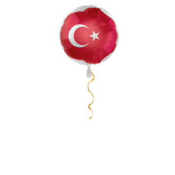 Türkei Flagge Ballon - 43cm