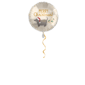 Merry Christmas Hund Ballon - 43cm