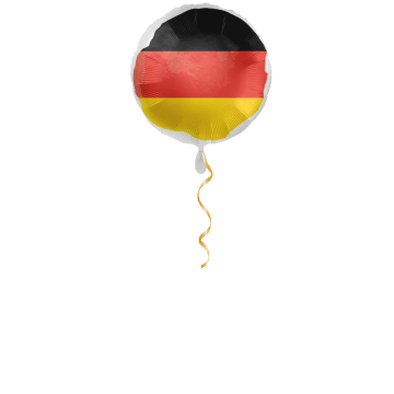 Deutschland Flagge Ballon - 43cm