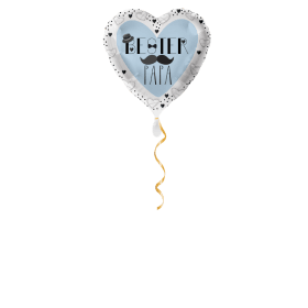 Bester Papa Herz Ballon - 43cm